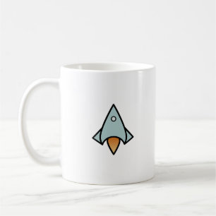 Retro-Raumschiff Kaffeetasse