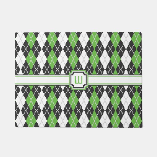 Retro Raute Doormat Fußmatte (Vorderseite)