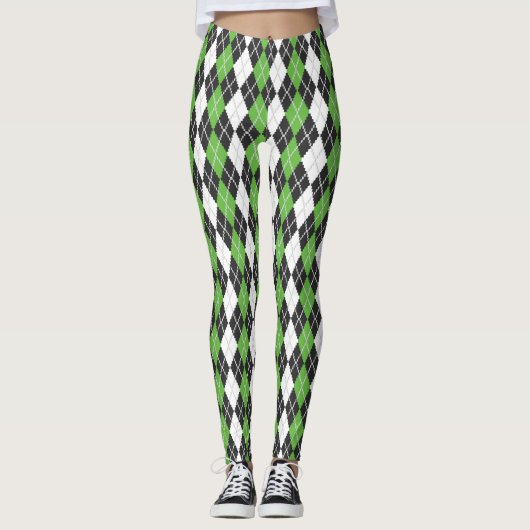 Retro-Raute Leggings (Vorderseite)