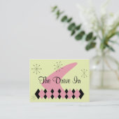 Retro Raute Mitte Jahrhundert Moderner Business Ca Visitenkarte (Stehend Vorderseite)