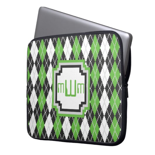 Retro-Raute Notebook-Sieb Laptopschutzhülle (Vorderseite Links)