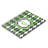 Retro-Raute Notizblock (Linke Seite)
