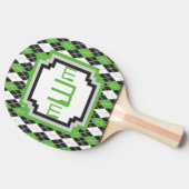 Retro Raute Ping Pong Paddle Tischtennis Schläger (Seitenansicht)
