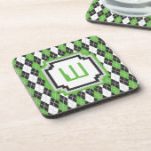 Retro Raute Square Untersetzer (Linke Seite)