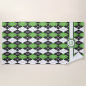 Retro Raute Strandtuch (Vorderseite)