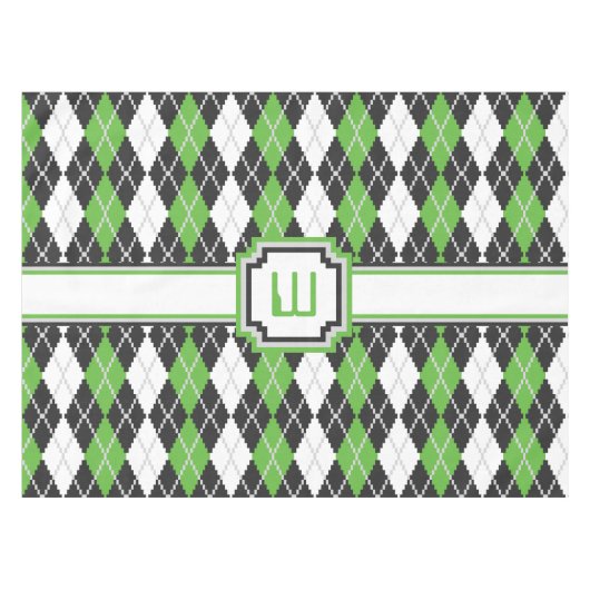 Retro-Raute Tischdecke (Vorderseite (Horizontal))