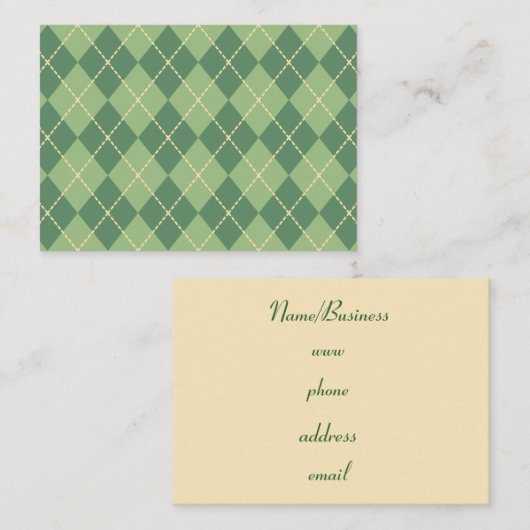 Retro-Raute-Visitenkarte Visitenkarte (Vorne/Hinten)