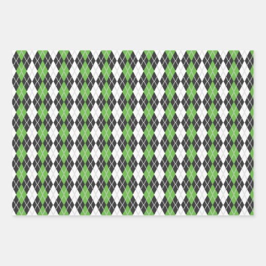 Retro Raute Wrapping Paper Set Geschenkpapier Set (Vorderseite 3)