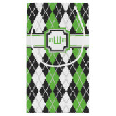 Retro Rauten-Geschenk-Tasche Kleine Geschenktüte (Rückseite)