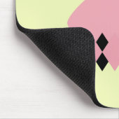 Retro Rauten-Mitte des Jahrhunderts modernes Mousepad (Ecke)