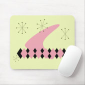 Retro Rauten-Mitte des Jahrhunderts modernes Mousepad (Mit Mouse)