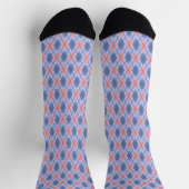 Retro rautenförmiges Muster. Socken (Oben)
