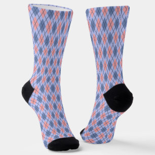 Retro rautenförmiges Muster.  Socken