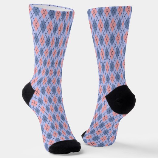 Retro rautenförmiges Muster. Socken (Gewinkelt)