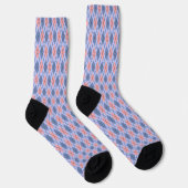 Retro rautenförmiges Muster. Socken (Rechts)