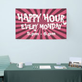 Retro Rays Black transp. + Ihr Backgr. Ideen Banner (Messeveranstaltung)