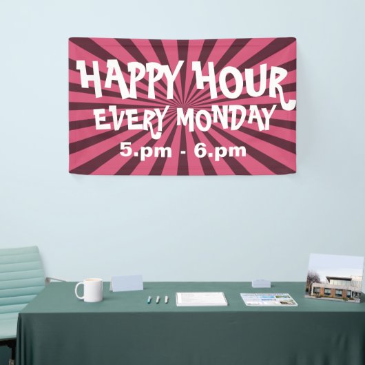 Retro Rays Black transp. + Ihr Backgr. Ideen Banner (Messeveranstaltung)