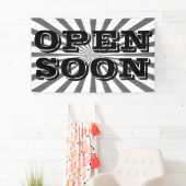 Retro Rays schwarz transparent + Ihre Idee Banner (Insitu)