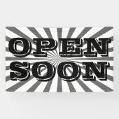 Retro Rays schwarz transparent + Ihre Idee Banner (Horizontal)