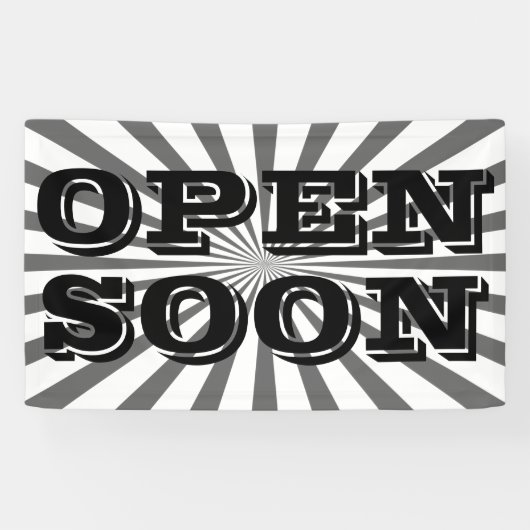 Retro Rays schwarz transparent + Ihre Idee Banner (Horizontal)