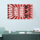 Retro Rays weiß transp. + Ihr Backgr. Ideen Banner (Messeveranstaltung)