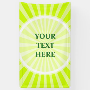 Retro Rays weiß transparent + Ihre Idee Banner