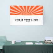Retro Rays weiß transparent + Ihre Idee Banner (Messeveranstaltung)