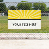 Retro Rays weiß transparent + Ihre Idee Banner (Insitu)