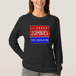 Retro Re Wählt die Zombies in die Staatslegislativ T-Shirt