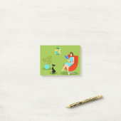 Retro Reading Women Post-it Notes Post-it Klebezettel (Auf Schreibtisch)