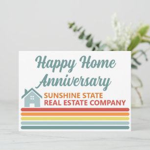 Retro Real Anwesen Company House Marketing Card