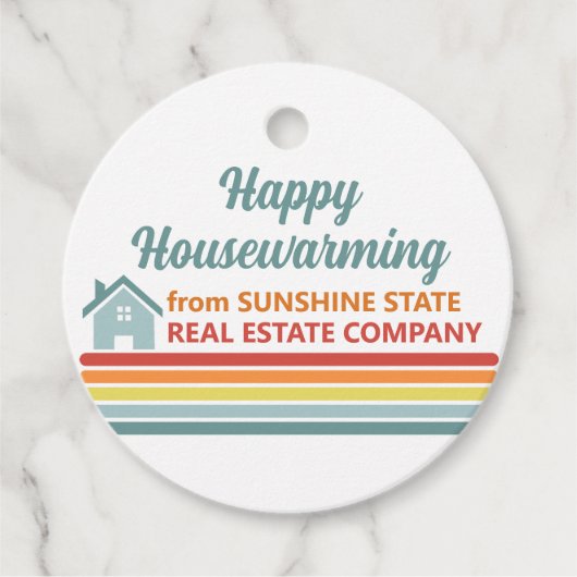 Retro Real Anwesen Company House Marketing Geschenkanhänger (Vorderseite)