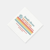 Retro Real Estate Company Open House Marketing Serviette (Ecke)