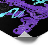 Retro Real Ones Move In Silence Money Quote Urban  Poster (Ecke)