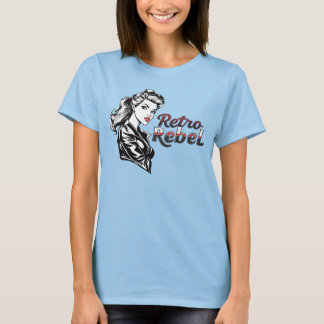Retro Rebel Vintag Pinup Style Rebelliert T-Shirt