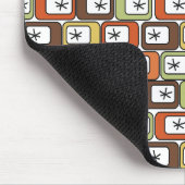 Retro-Rechtecke mit Sternexplosionen Mousepad (Ecke)