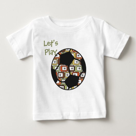 Retro-Rechtecke mit Sternexplosionen-T - Shirt (Vorderseite)