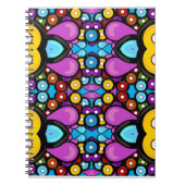 Retro Record Abstrakt Art Fun Design Notizblock (Vorderseite)