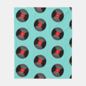 Retro Record Blanket Fleecedecke (Vorderseite)