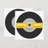 Retro Record - Einladung (Vorne/Hinten)