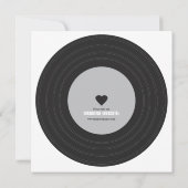 Retro Record - Einladung (Rückseite)