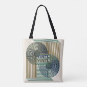 Retro Record Mitte Jahrhundert Moderne Linie Art V Tasche (Rückseite)