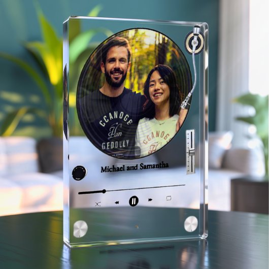 Retro Record Music Themed Add Your Own Photo Fotoblock