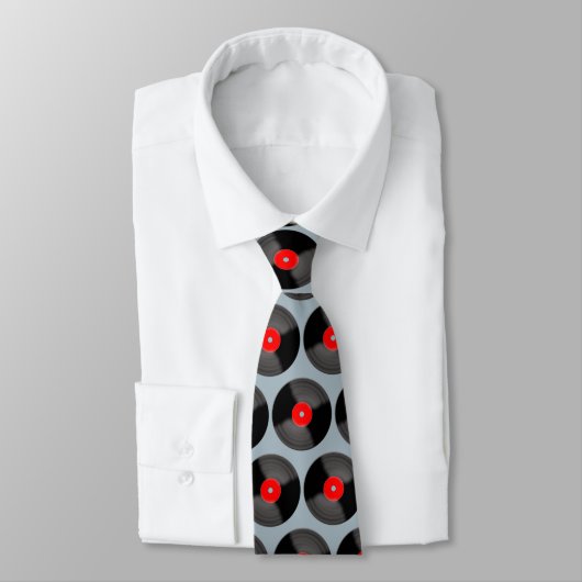 Retro Record Neck Tie Krawatte (Gebunden)