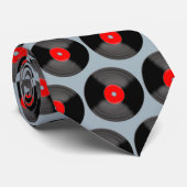 Retro Record Neck Tie Krawatte (Gerollt)