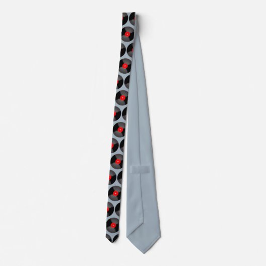 Retro Record Neck Tie Krawatte (Rückseite)