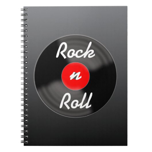 Retro Record Notebook Gift Notizblock (Vorderseite)