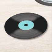 Retro Record Paper Drink Party Untersetzer (Angewinkelt)