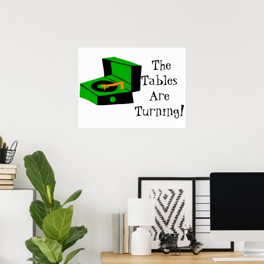 Retro Record Player Poster (Heimbüro)