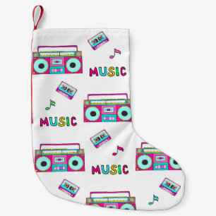 Retro-Recorder-Band nahtlos Kleiner Weihnachtsstrumpf